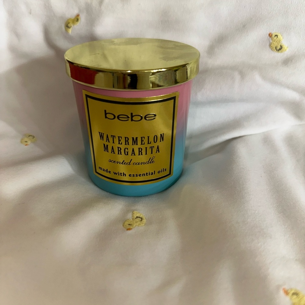 Bebe Watermelon Margarita Candle - Pink and Gold